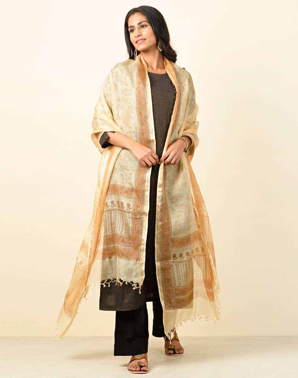 Silk Kota Printed Dupatta