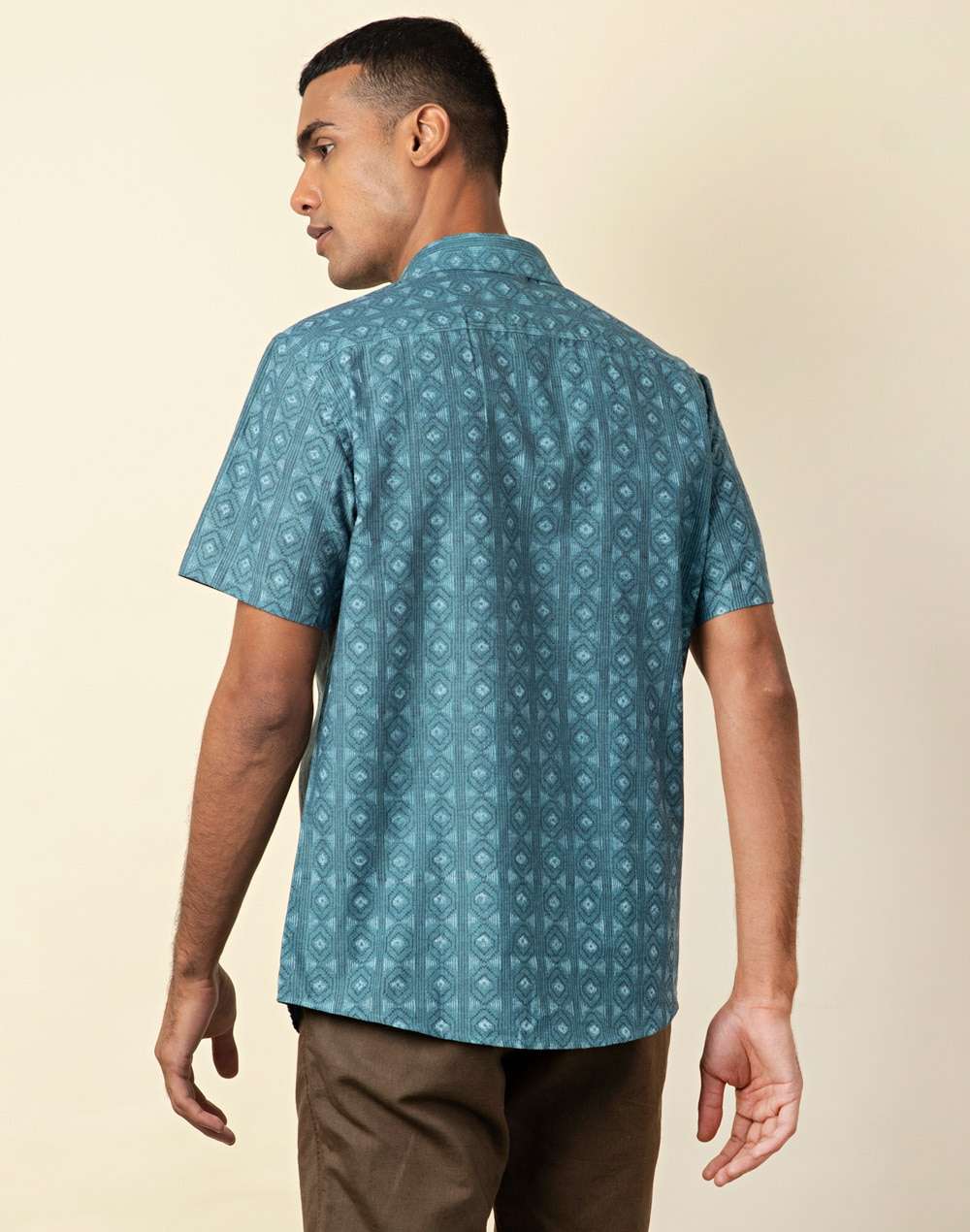 Cotton Printed Slim Fit Shirt