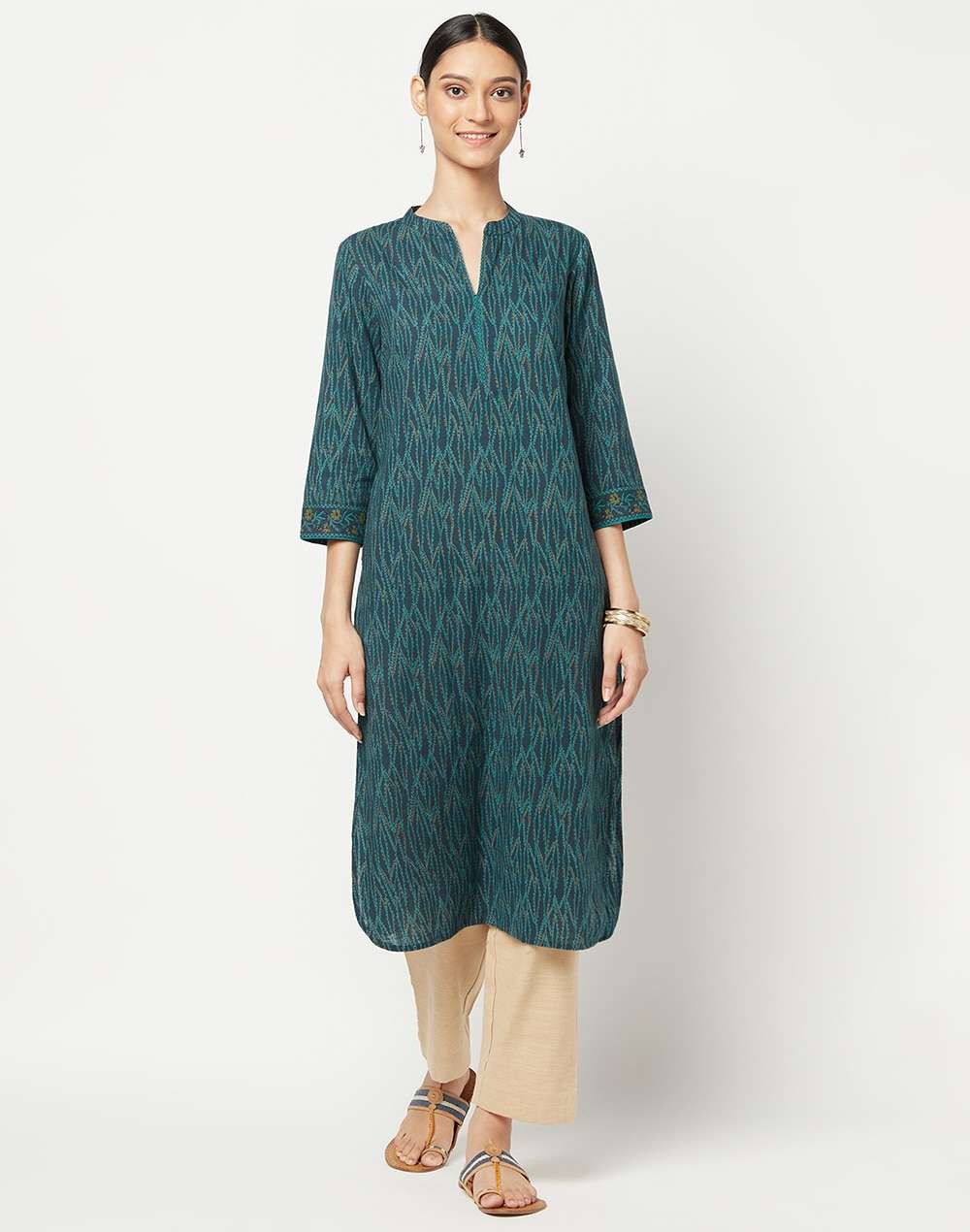 Cotton Printed Long Kurta