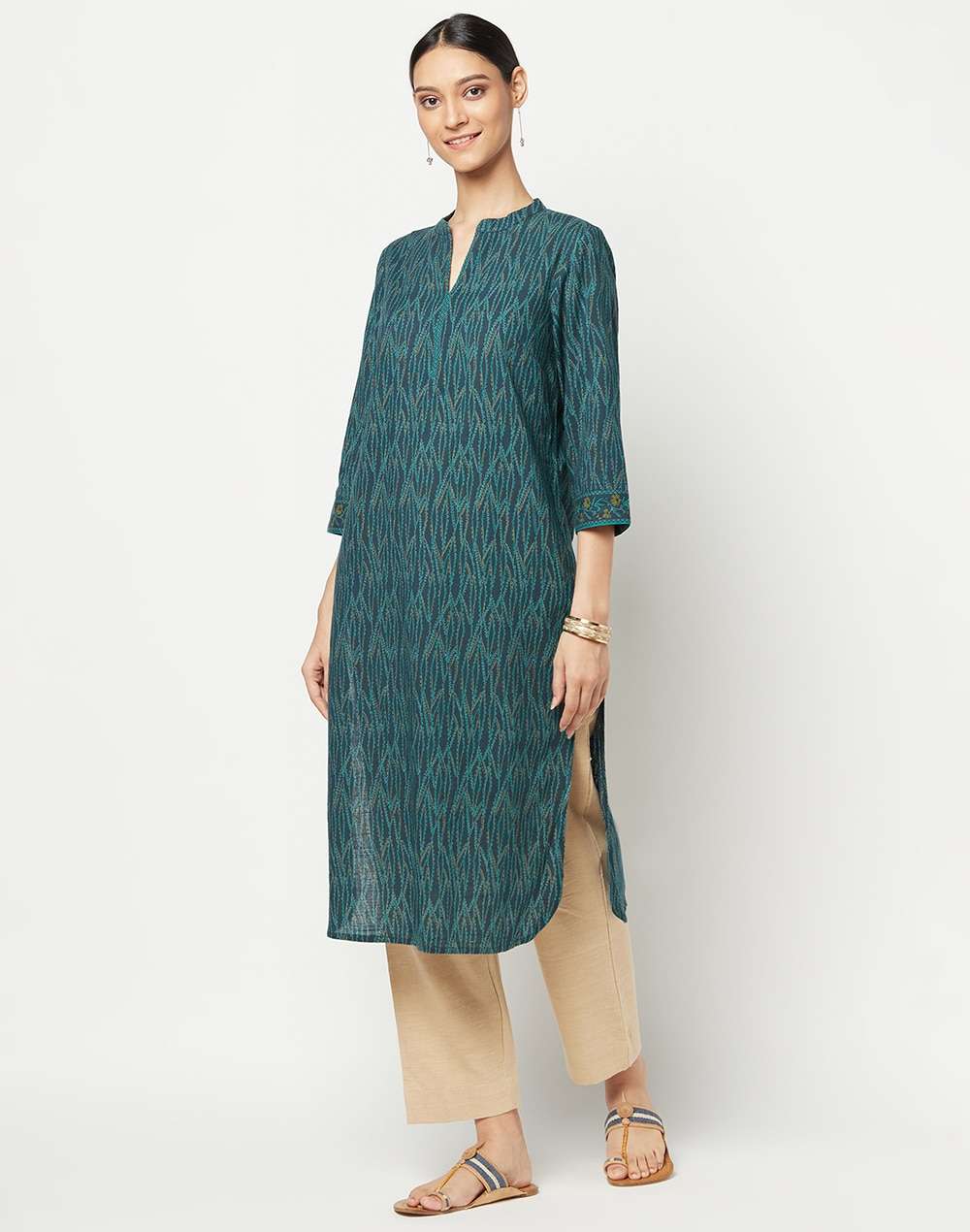 Cotton Printed Long Kurta