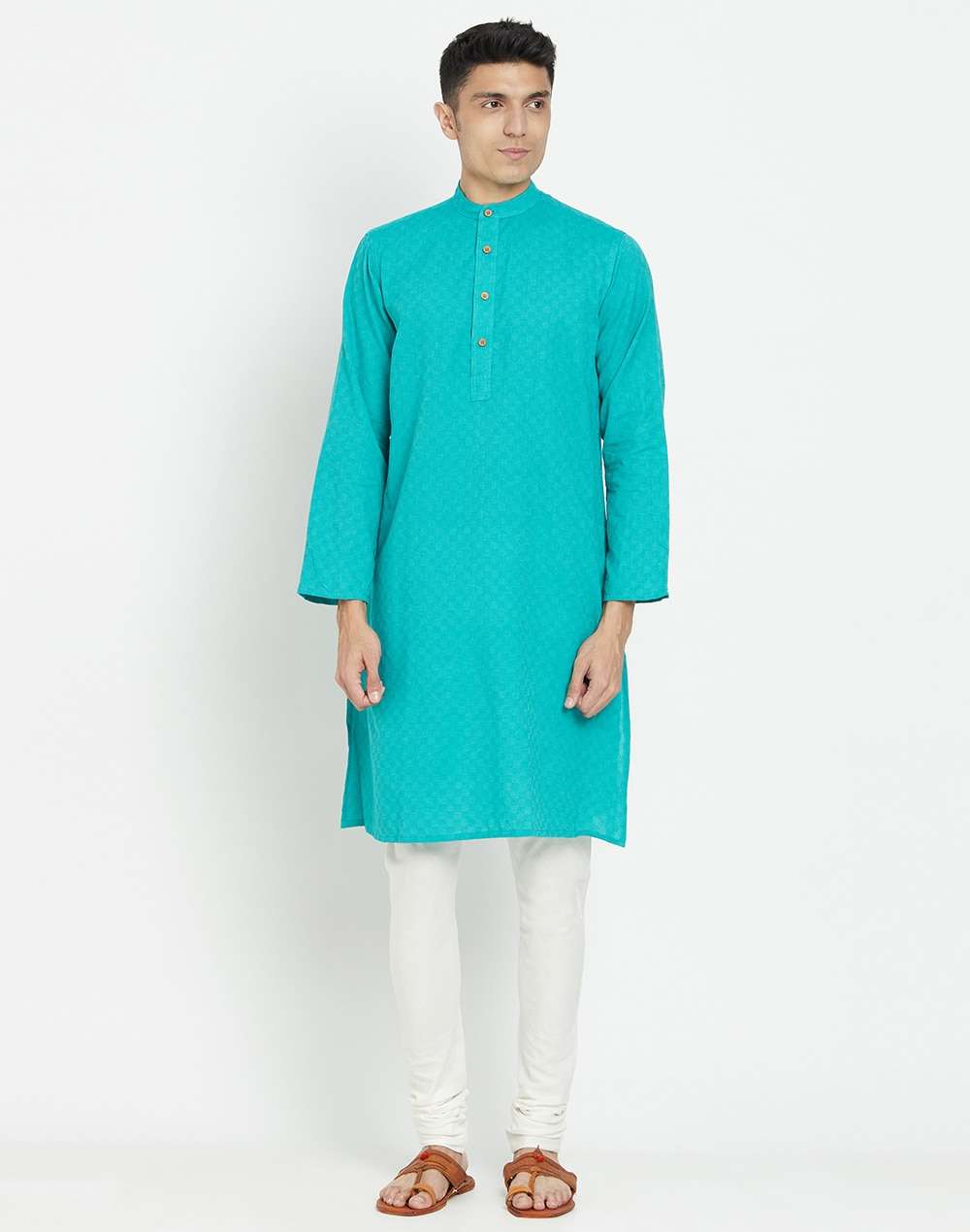Cotton Dobby Weave Long Kurta