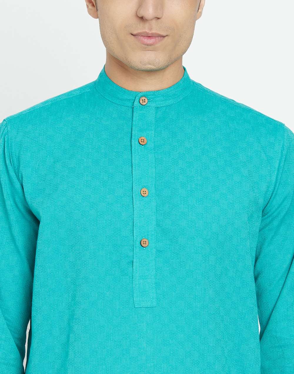 Cotton Dobby Weave Long Kurta