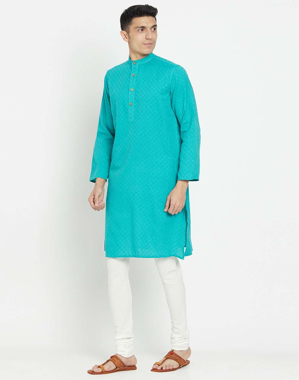 Cotton Dobby Weave Long Kurta