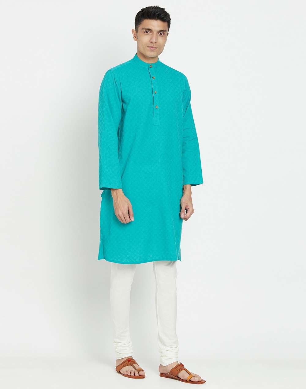 Cotton Dobby Weave Long Kurta
