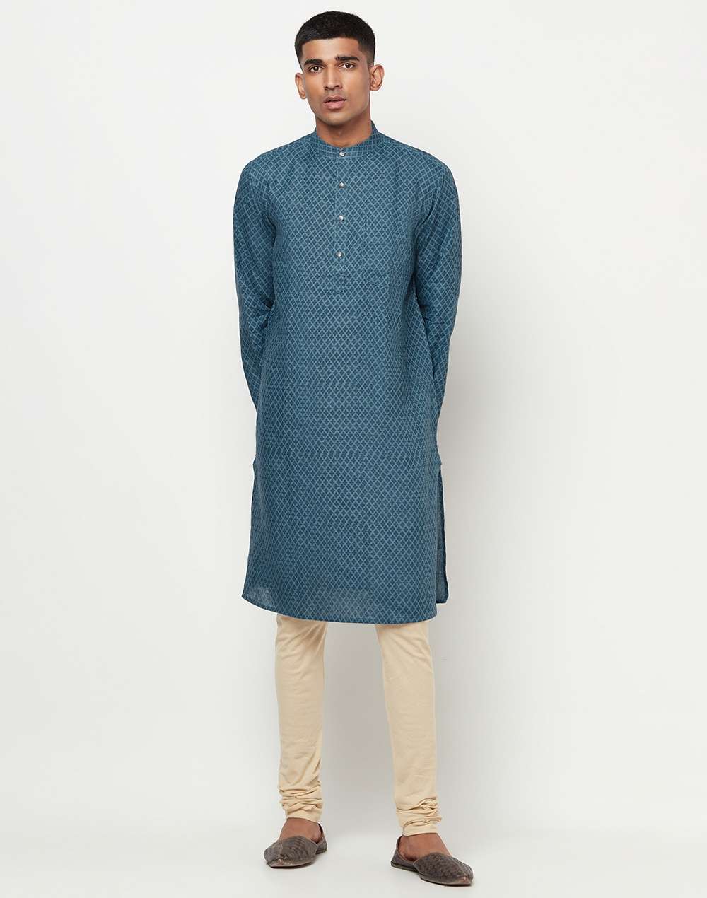 Linen Printed Long Kurta