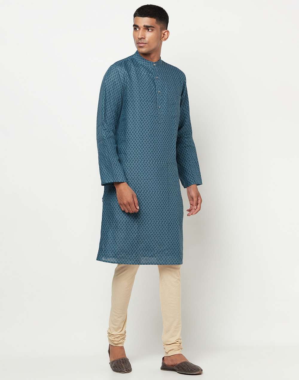Linen Printed Long Kurta