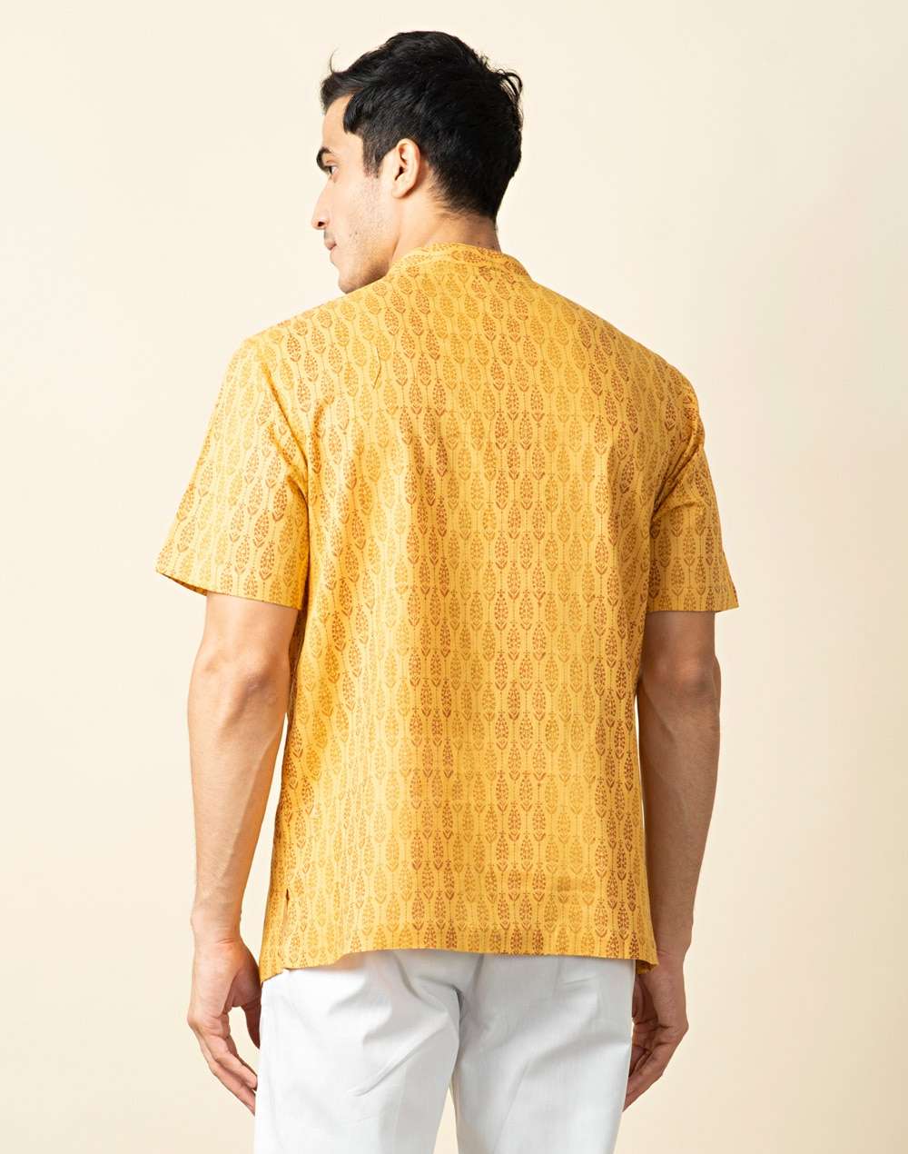 Cotton Printed Mid Placket Shirt