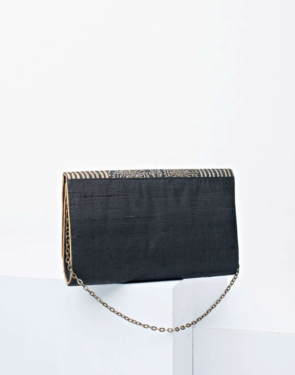 Silk Khari Printed Clutch Bag
