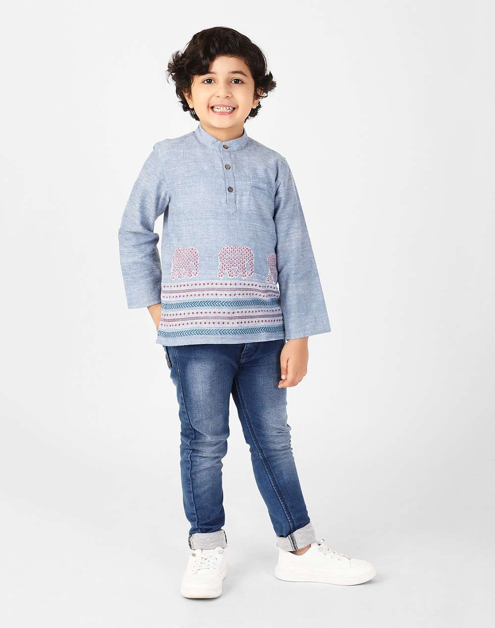 Cotton Printed Short Kurta
