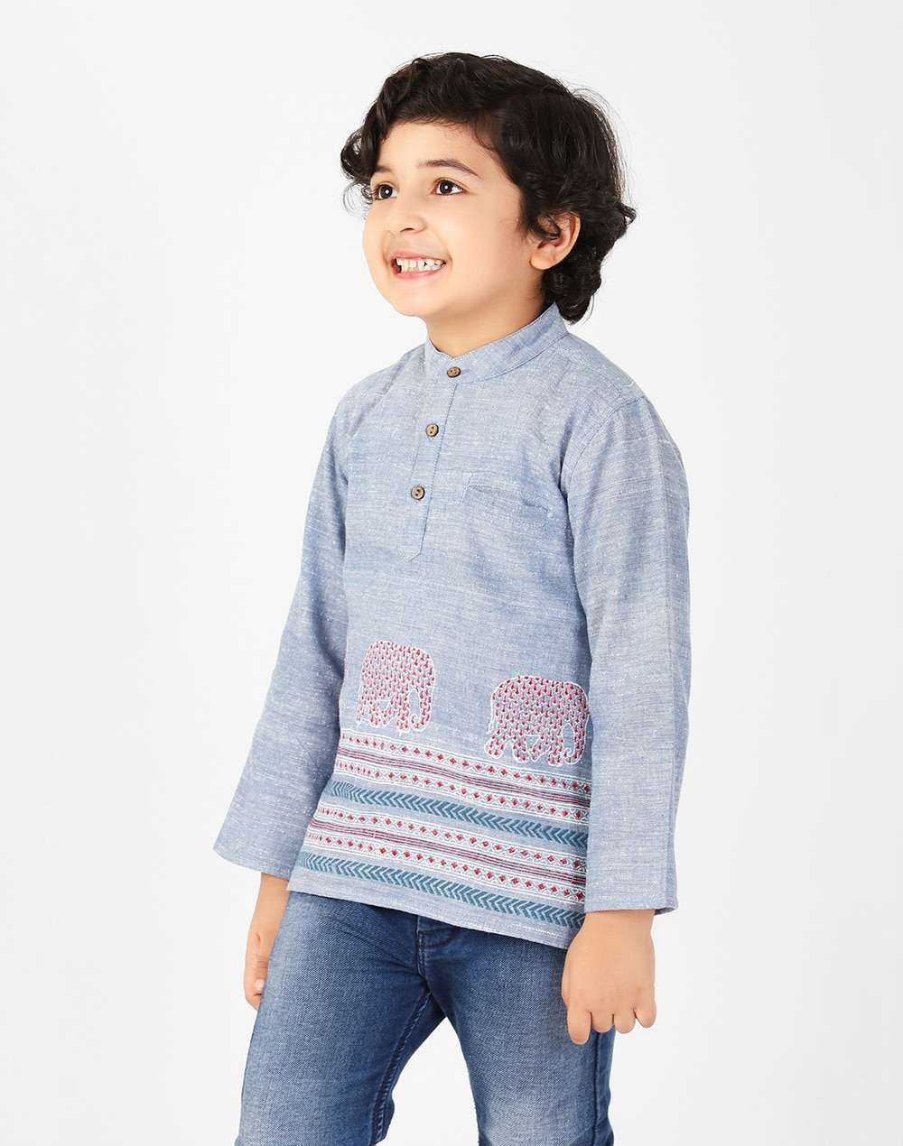 Cotton Printed Short Kurta