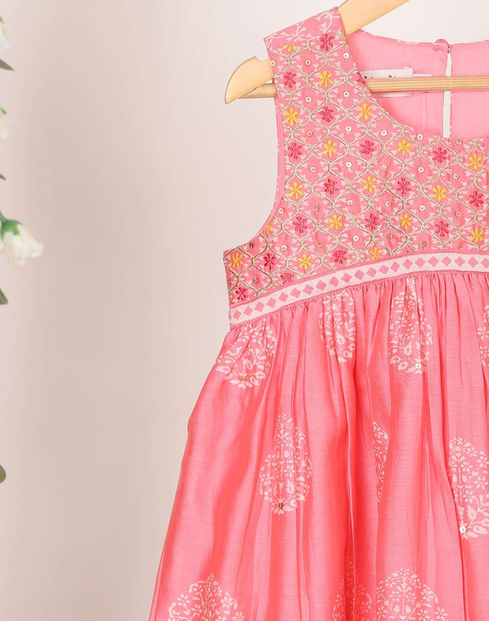 Cotton Silk Printed Dress