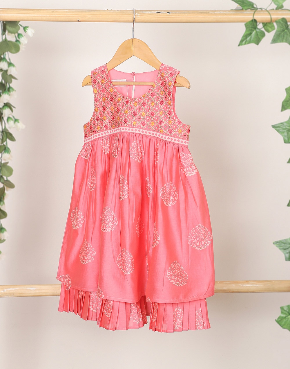 Cotton Silk Printed Dress