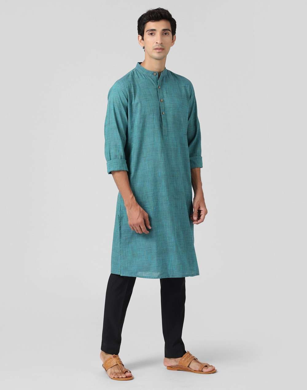 Cotton Slim Fit Long Kurta