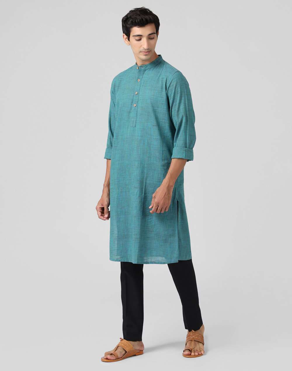 Cotton Slim Fit Long Kurta