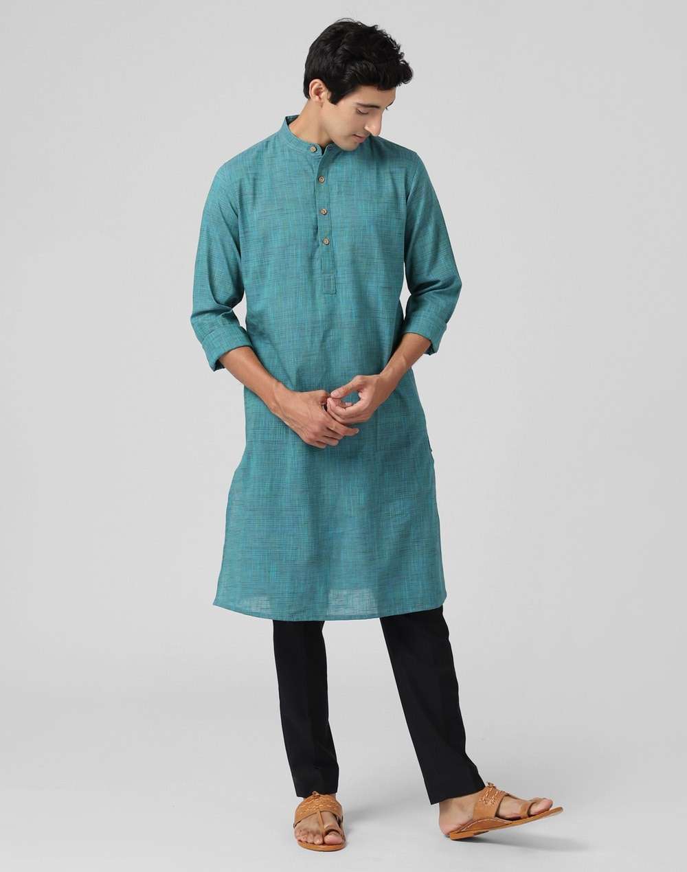 Cotton Slim Fit Long Kurta