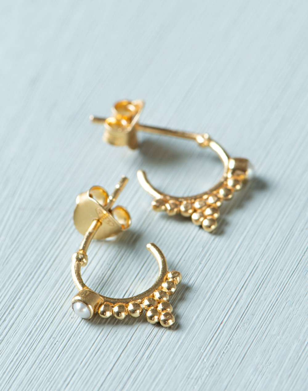 Silver Gold Plated Dangler Earrings