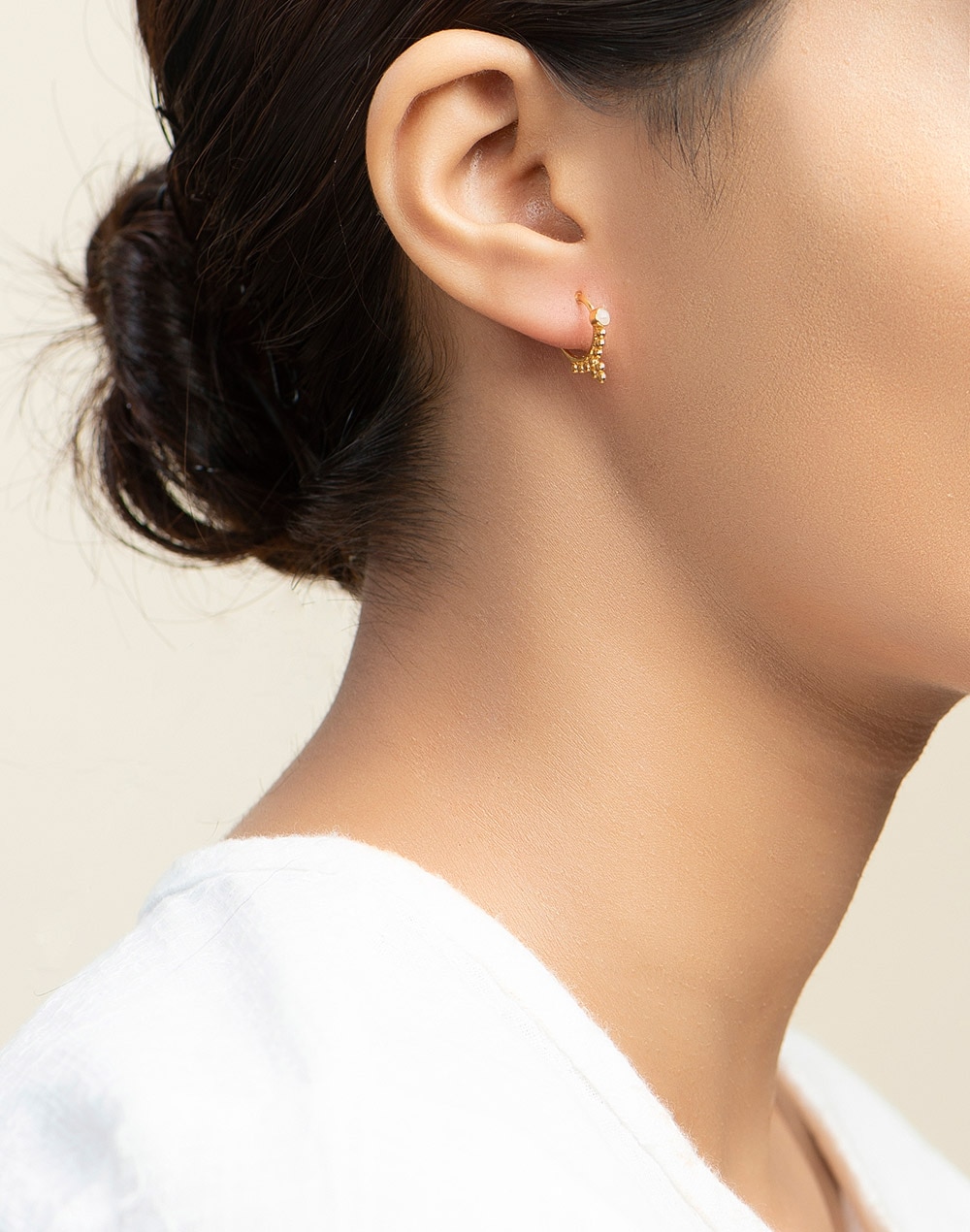 Silver Gold Plated Dangler Earrings