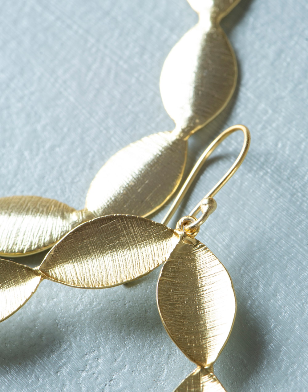 Metal Golden Dangler Earrings