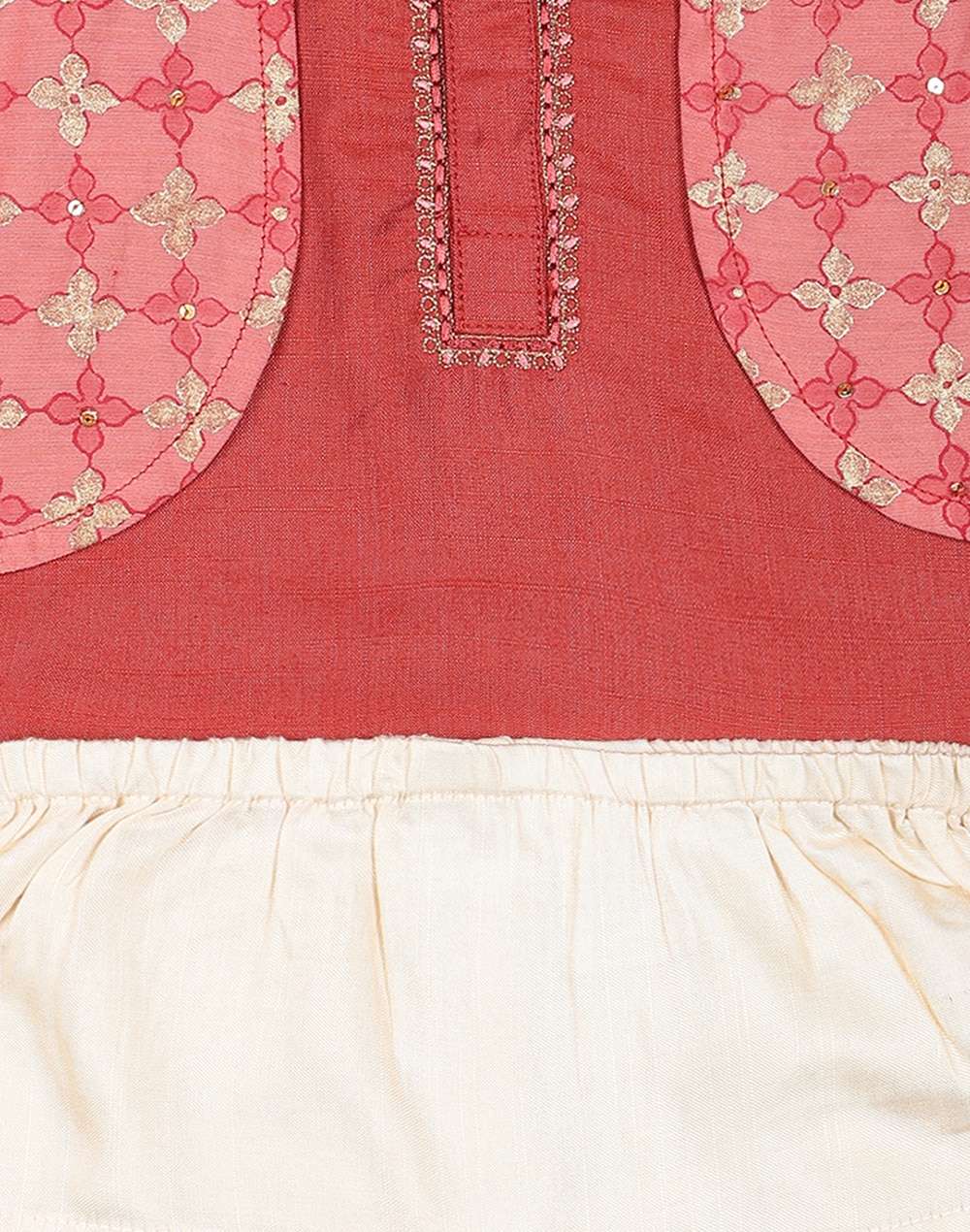 Viscose Tussar Printed Dhoti Set