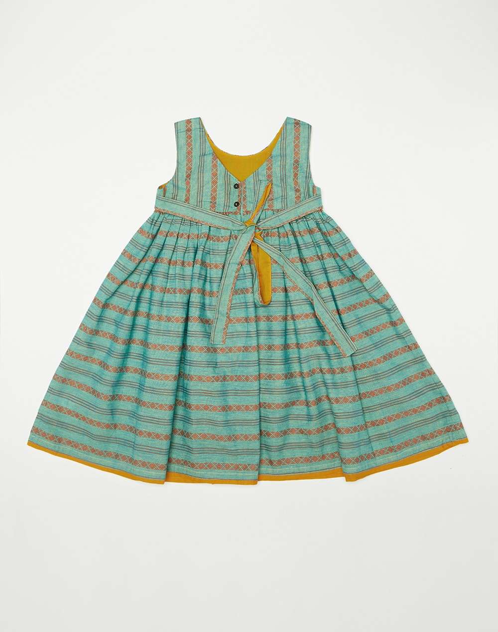 Cotton Nagari Dobby Weave Dress