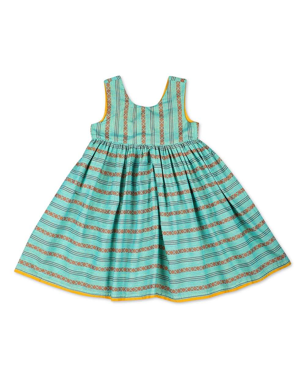 Cotton Nagari Dobby Weave Dress