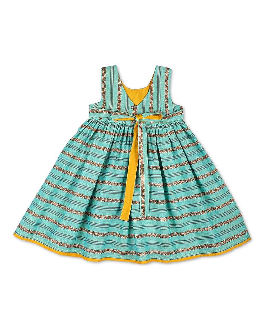 Cotton Nagari Dobby Weave Dress
