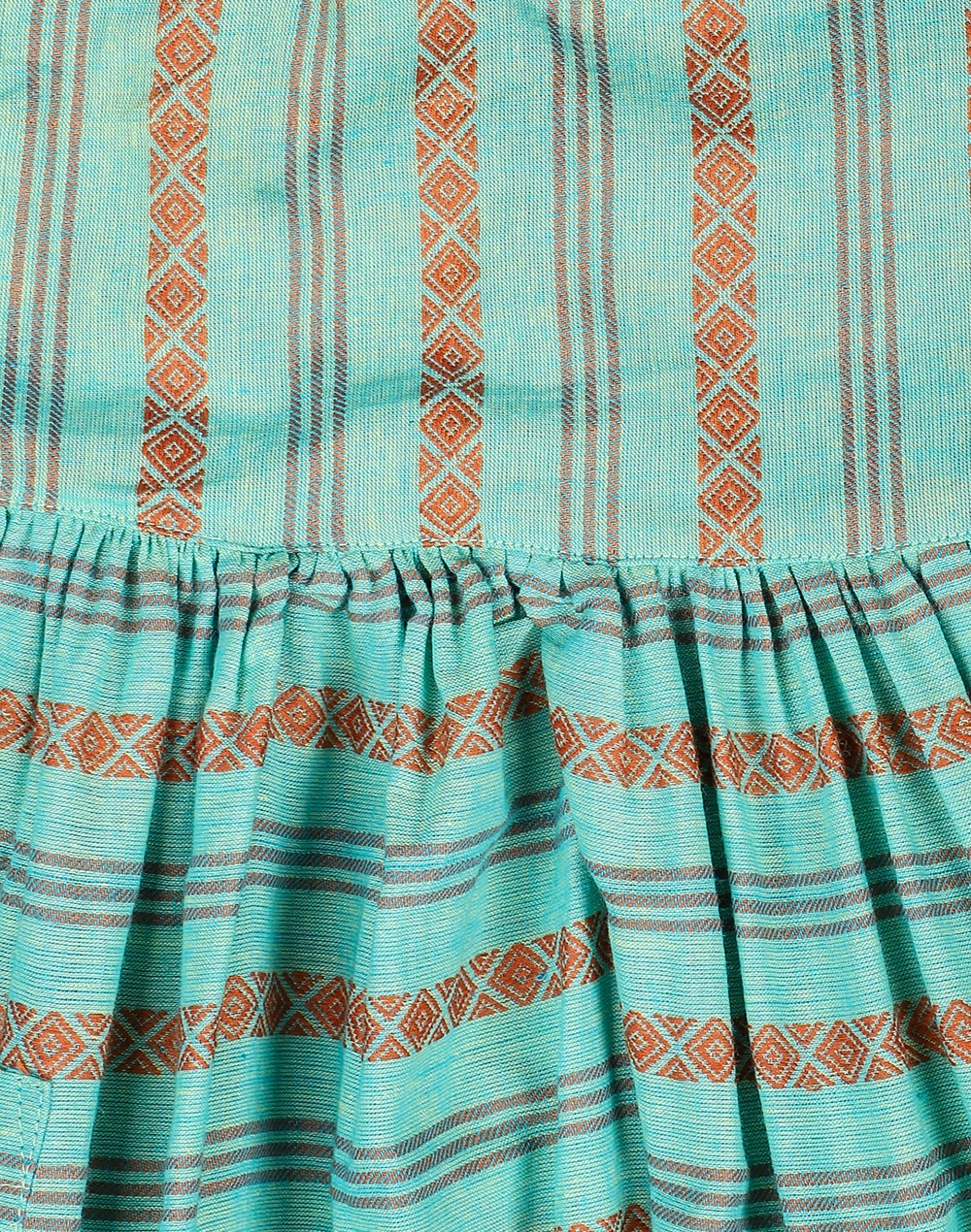 Cotton Nagari Dobby Weave Dress
