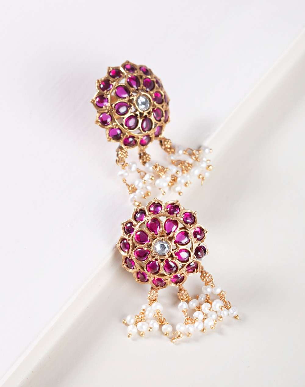 Silver Gold Plated Stud Earrings