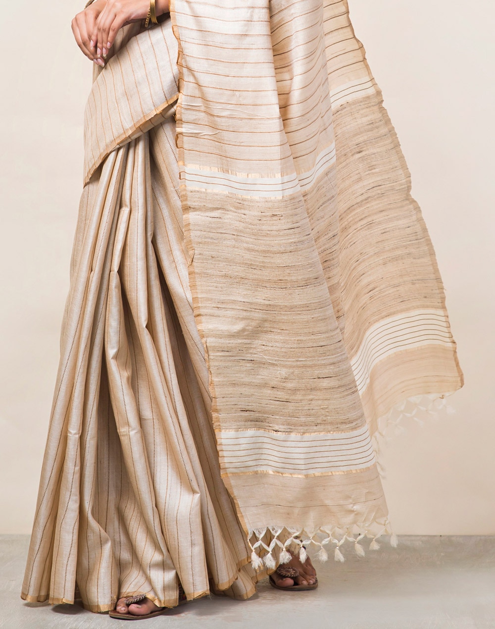 Silk Tussar Woven Sari