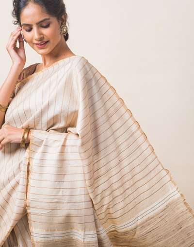 Silk Tussar Woven Sari Silk Tussar Woven Sari