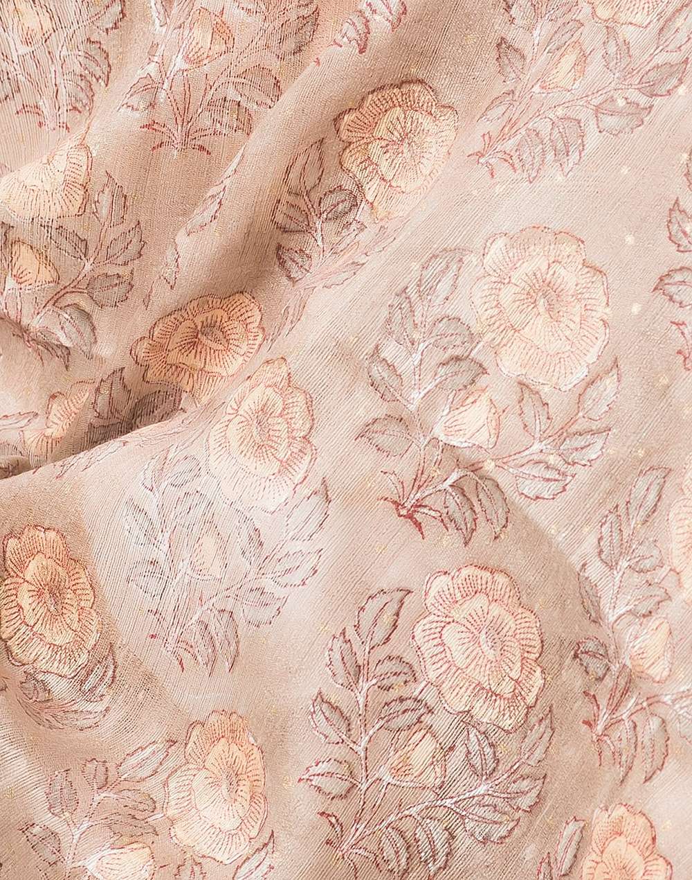 Silk Hand Block Print Dupatta