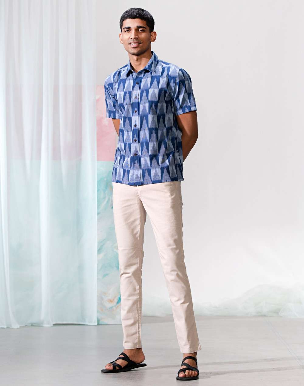Cotton Stretch Filafil Trouser