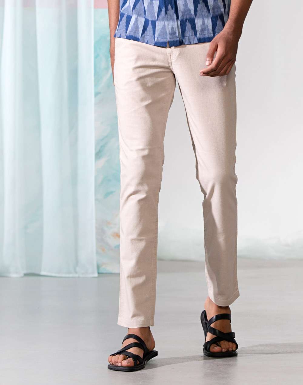 Cotton Stretch Filafil Trouser