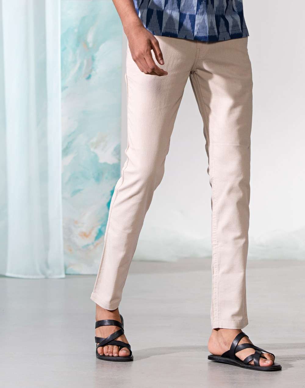 Cotton Stretch Filafil Trouser