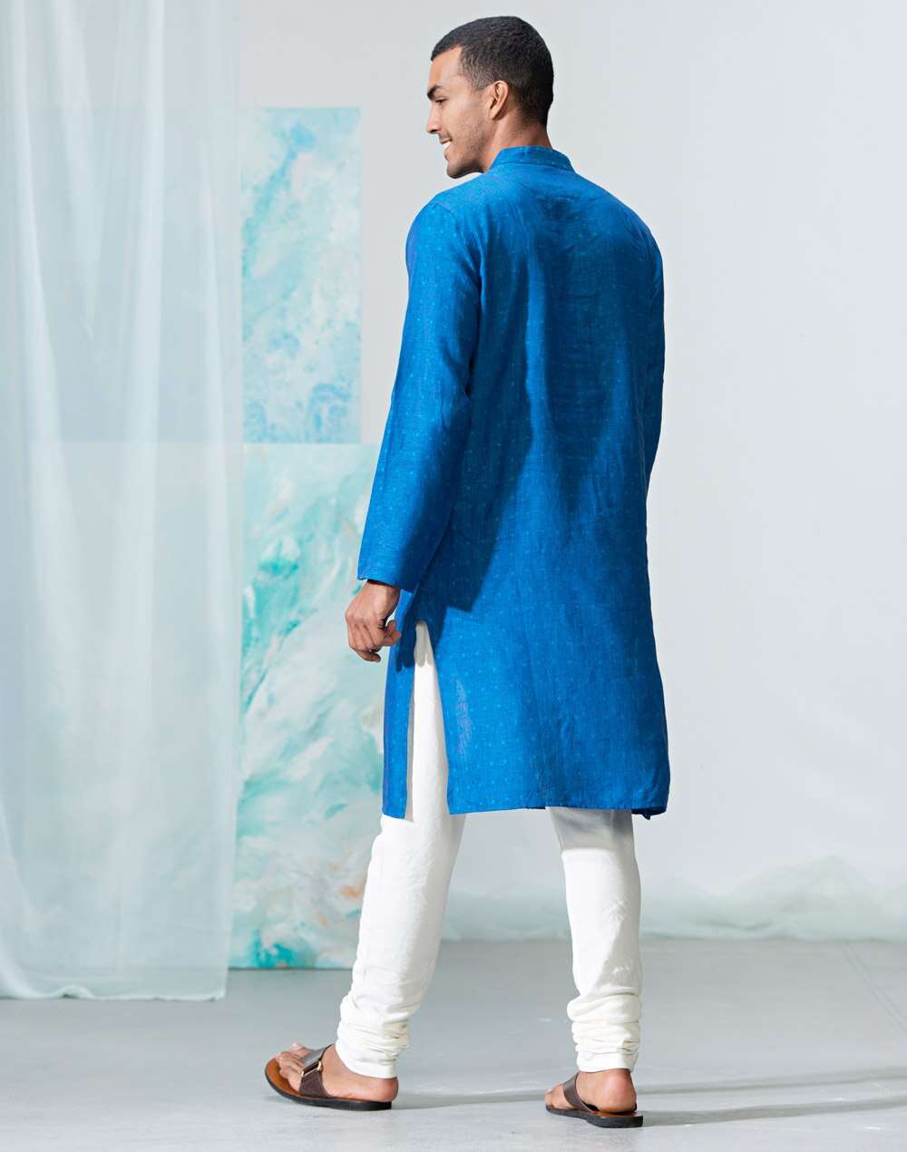 Linen Dobby Slim Fit Kurta