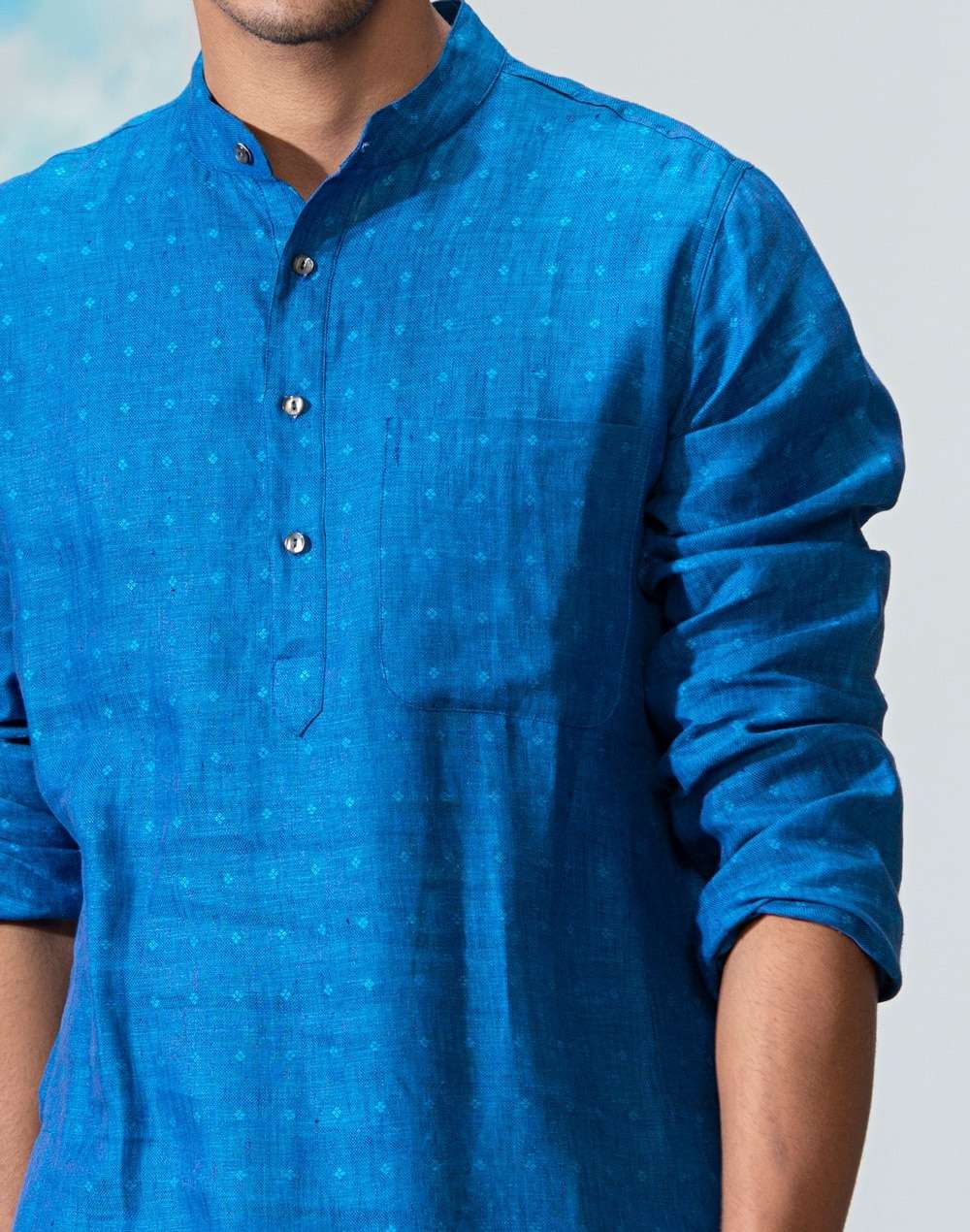 Linen Dobby Slim Fit Kurta