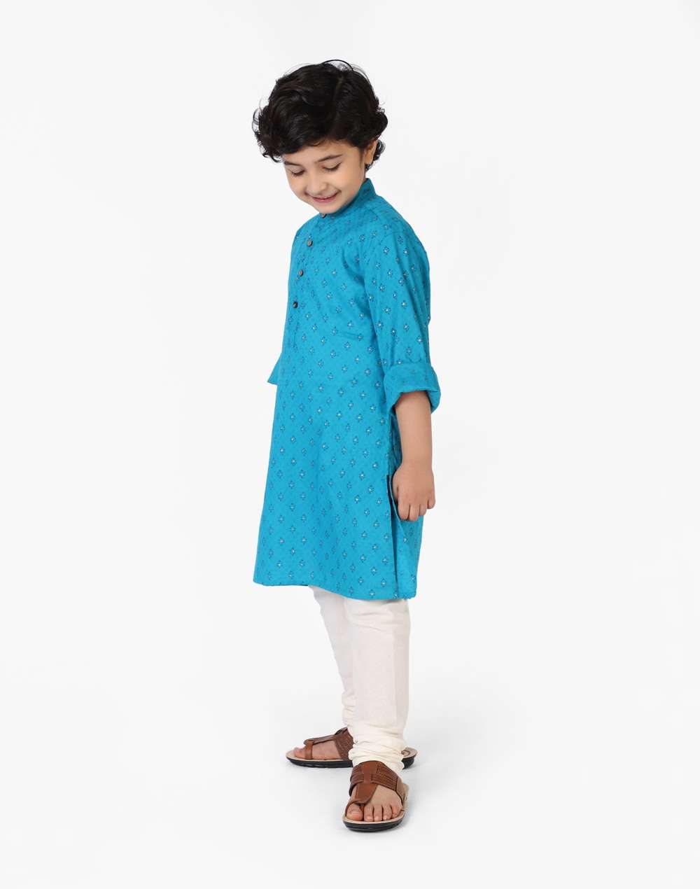 Cotton Dobby Weave Long Kurta