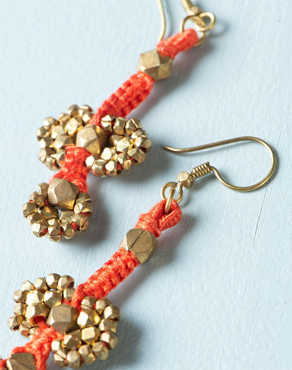 Metal Ethnic Dangler Earrings