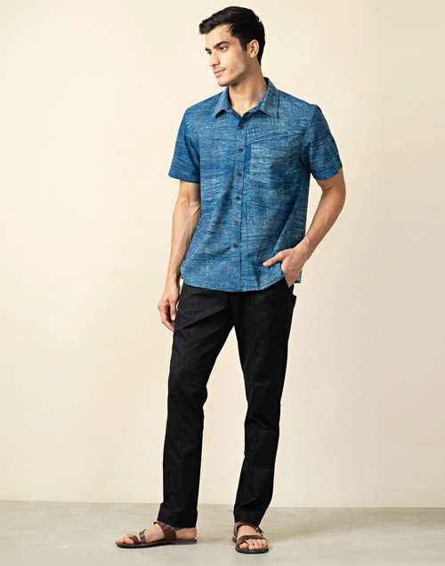 Indigo Cotton Shirt Indigo Cotton Shirt