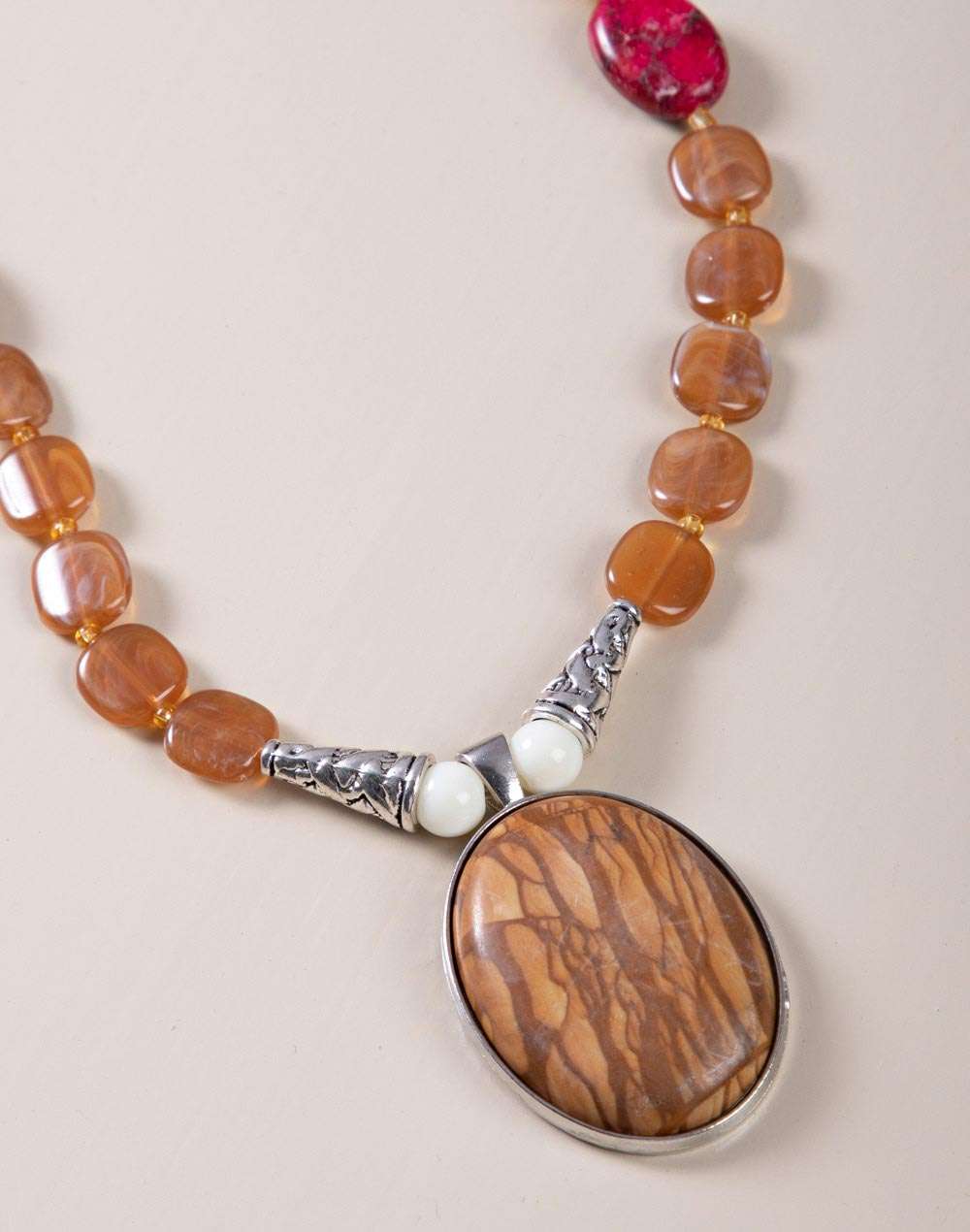 Metal Brown Princess Necklace