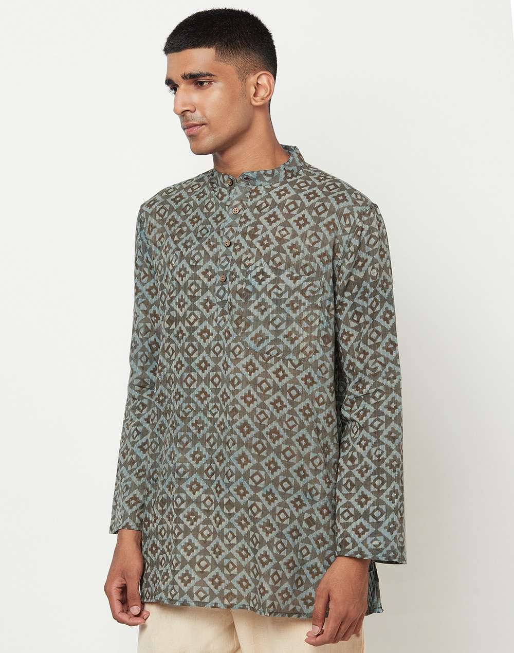 Cotton Hand Block Printed Short Kurta