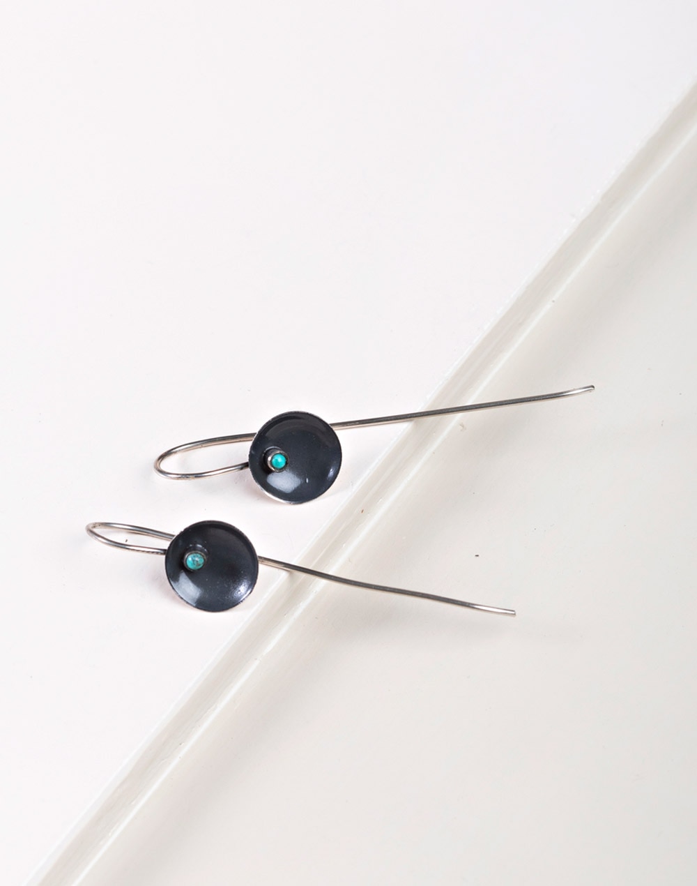 Silver Turquoise Dangler Earrings