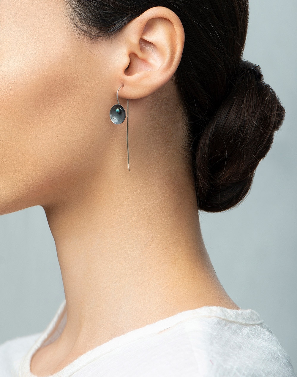Silver Turquoise Dangler Earrings