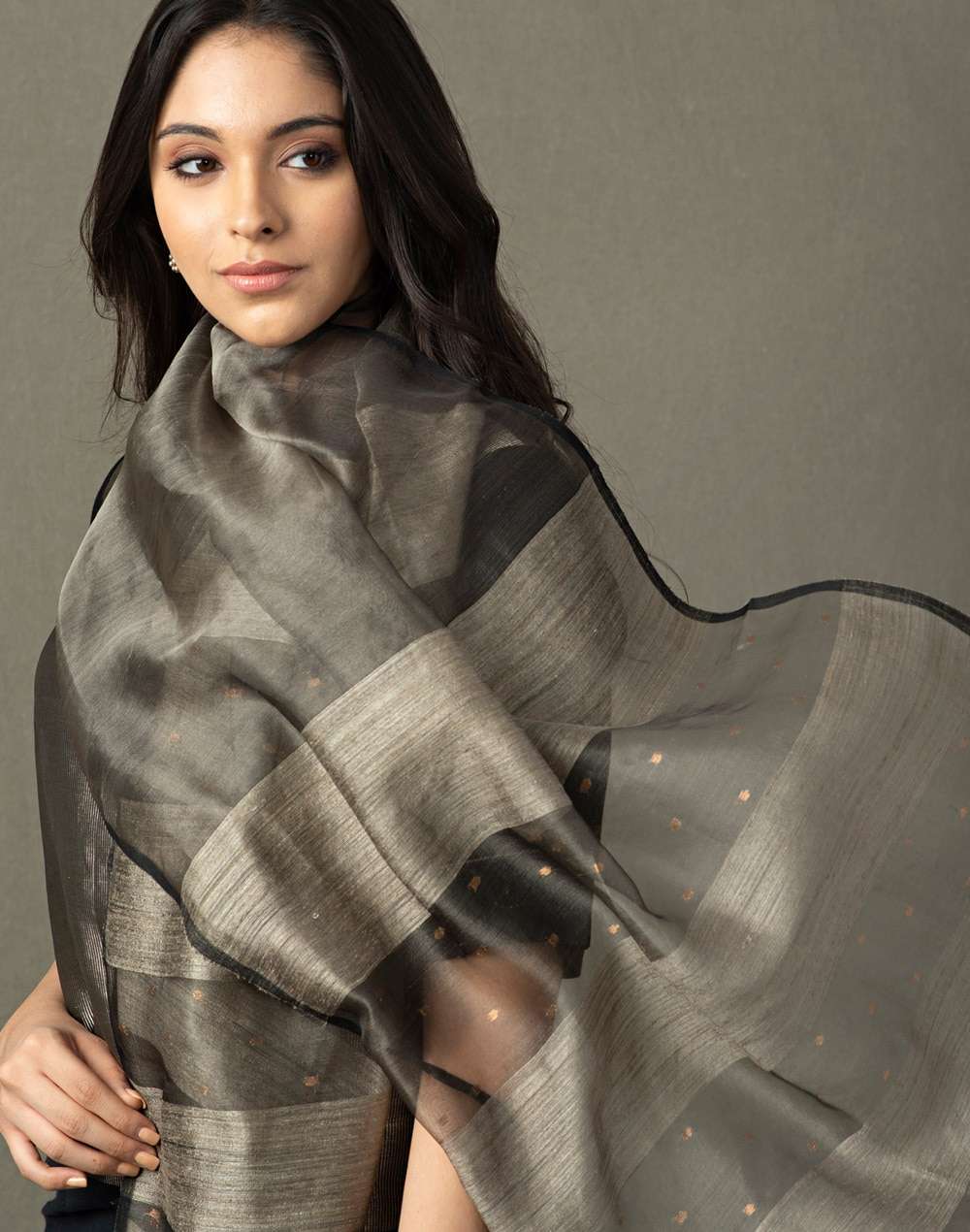 Silk Matka Jamdani Stole