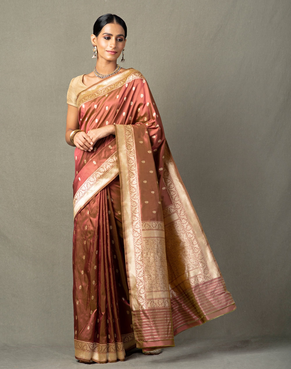 Silk Banarasi Woven Sari