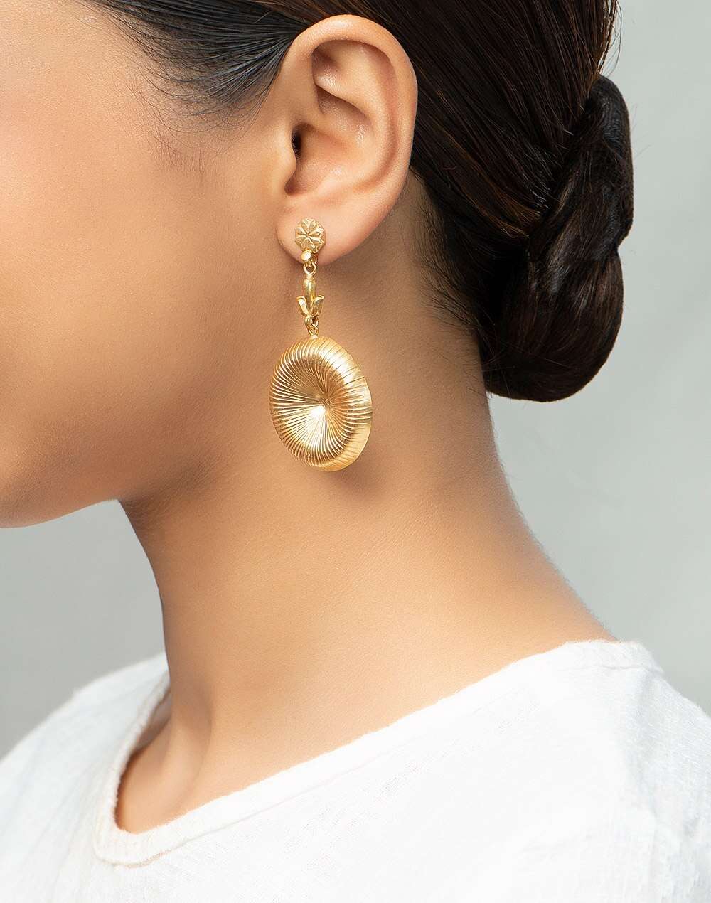Silver Gold Plated Dangler Earrings