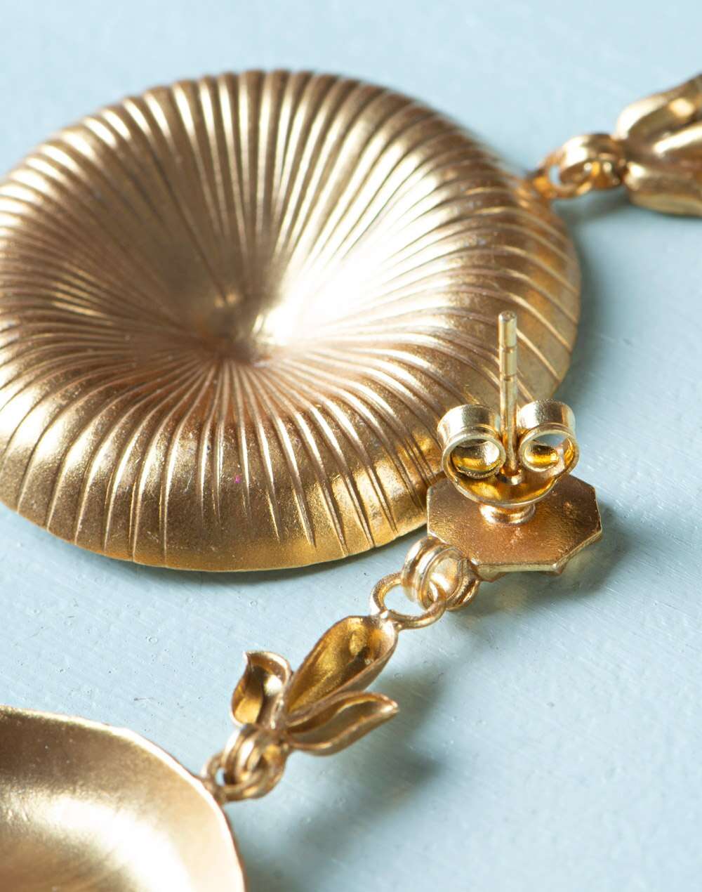 Silver Gold Plated Dangler Earrings