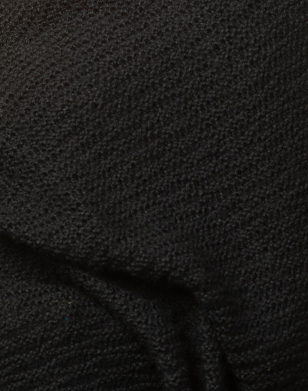 Black Wool Knitted Shawl Black Wool Knitted Shawl