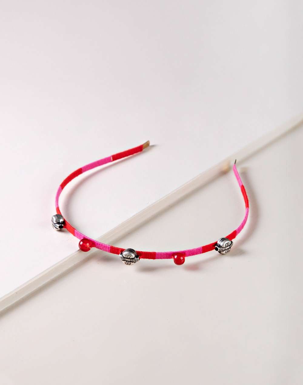 Thread Pink Hair Band
