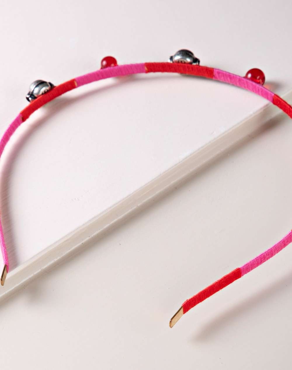 Thread Pink Hair Band
